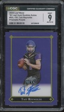 2025 Leaf Metal Gold Prismatic Purple Tait Reynolds 6/10 RC Mint CGC 9 9 Auto