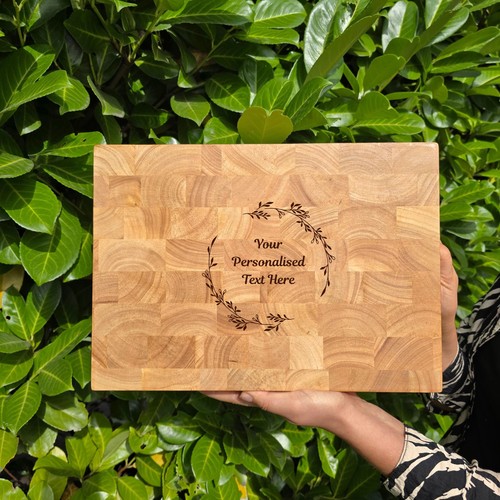 Large personalised end grain - personalised,
