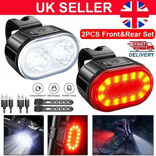 Mountain bike lights - 2x, usb