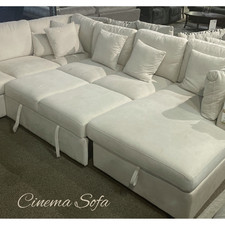 Cinema Sofa Modern U Shape Sofa Luxury L Shape Corner Chaise Footstool/ OFFER