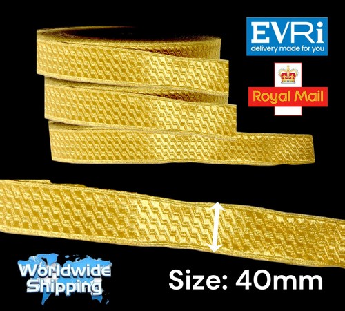Gold mylar braid - braid, 40mm"