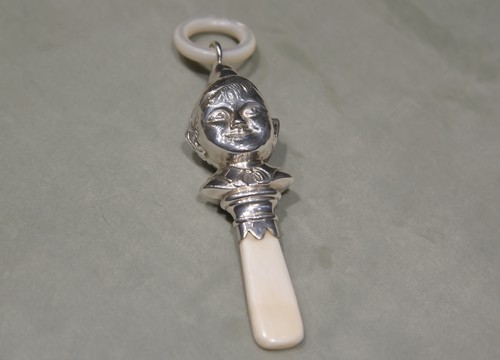 Antique sterling silver baby - silver,