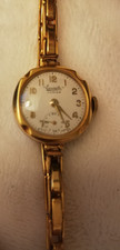 Ladies Everite Junior Rolled 9ct Gold Watch - watch winds up