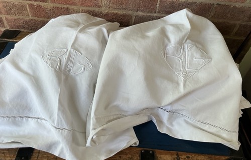 Pair monogrammed c1890 - pair,