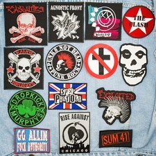 Punk Rock, Hardcore embroidered patches collection. 14 patches for $32.99.
