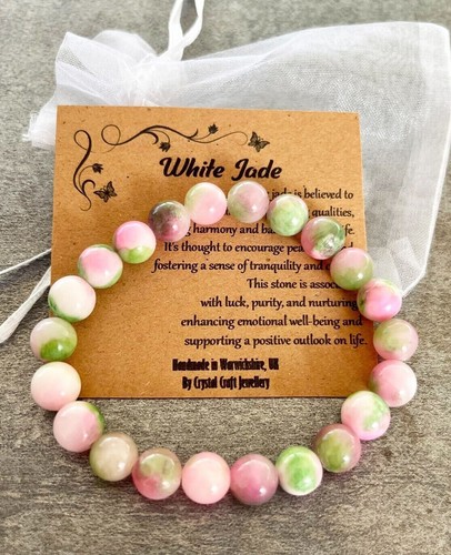 White jade bracelet - white,