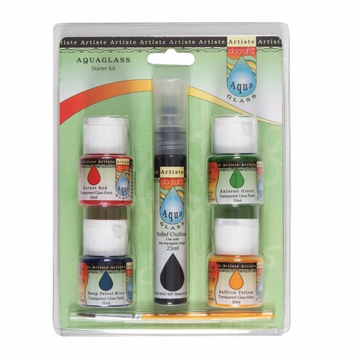 Artiste glass paint relief - artiste, paint,