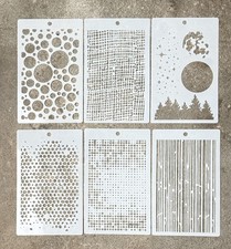 Stencil Set X6 Circle moon