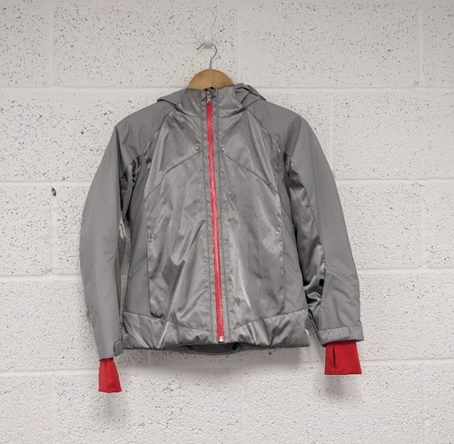 Spyder ski jacket hooded grey - hooded,