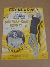 Jayne Mansfield - The Girl Can't Help It 1958 film music sheet (Julie London)