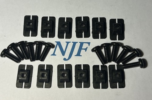 Grill clips black anodised - clips,