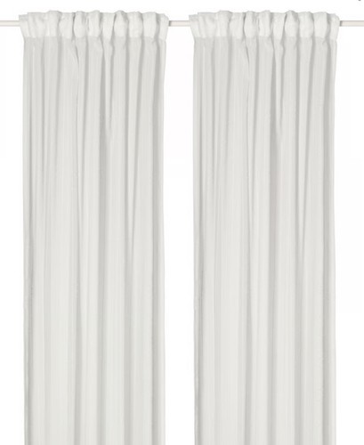 Ikea pair long sheer white - 1,