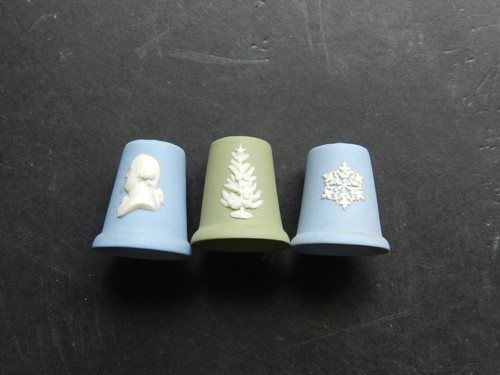 Three wedgwood thimbles x - wedgwood,