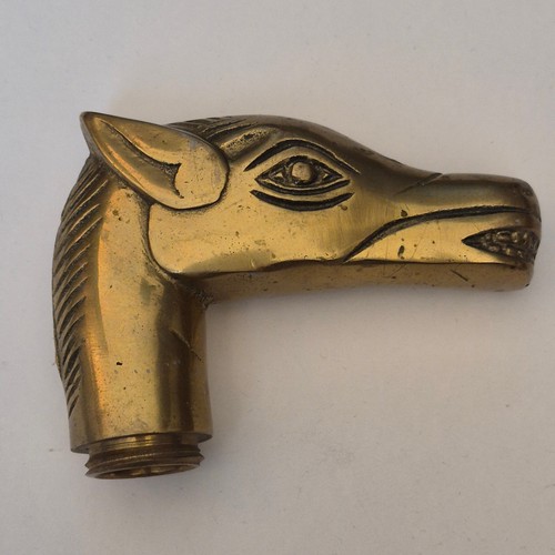 Vintage solid brass - horse, head