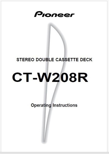Pioneer w208r twin - ct-w208r,