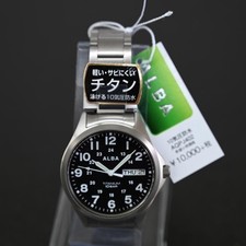 Brand New Seiko Alba AQPJ402 Quartz Titanium Sport Watch 10ATM From Japan