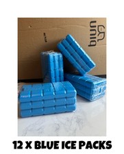12 Reusable Ice Packs for Coolers & Lunchboxes Long-Lasting Freezer Blocks UK