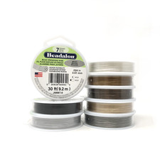 Beadalon 7 Strand Beading Stringing Wire Stainless Steel Choice of Colours Sizes