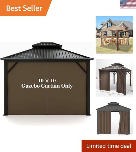 Zippered brown side - brown, for