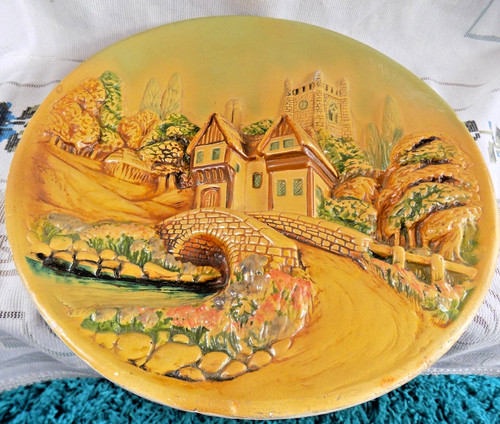 Vintage wall plaque - vintage, 3d