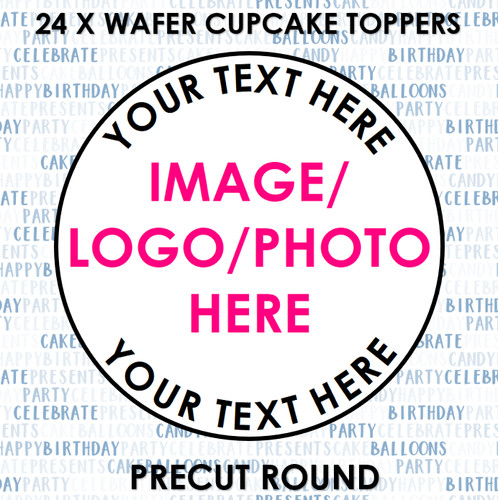 Edible personalised cupcake - 24,