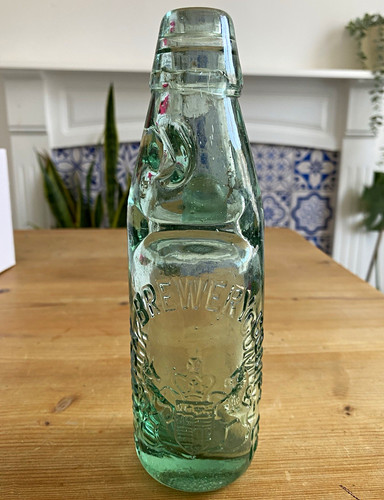 Antique codd bottle alnwick - antique,