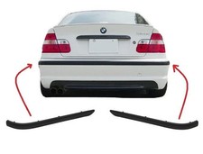 Rear Bumper Moulding Strip Trim Set FOR BMW E46 Sedan 1998-2002 2 Pcs