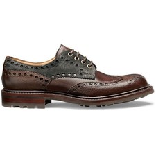 JOSEPH CHEANEY Avon Walnut Grain Derby Brogue UK 7, Fit F