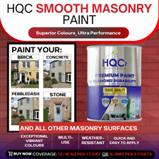 HQC Smooth Masonry Emulsion  Paint - 1L To 20L