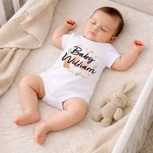 Personalised baby grow - personalised,