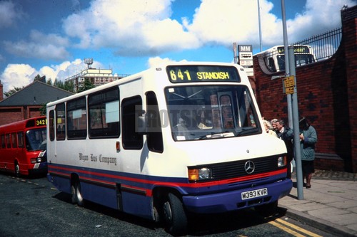 35mm slide wigan bus company - wigan,