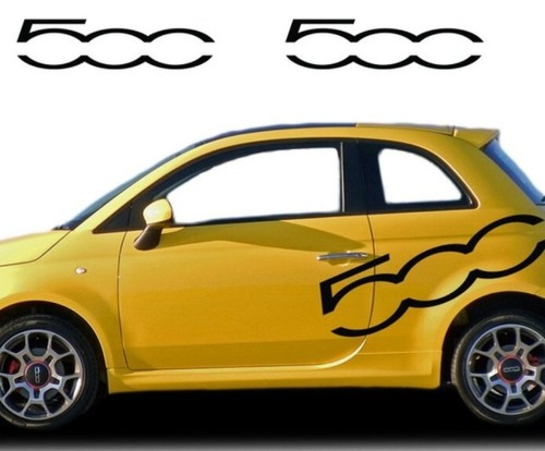 Fiat 500 side door - , decals