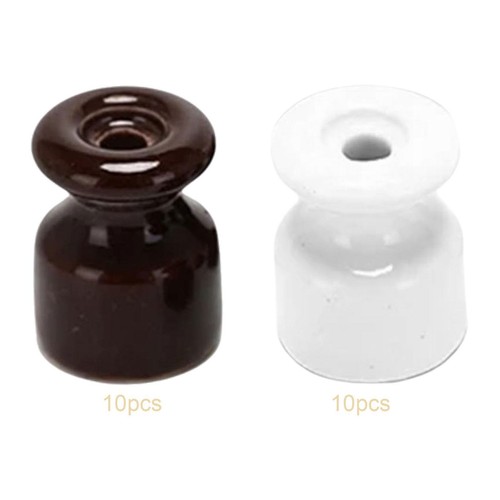 10x porcelain insulators - 10x,