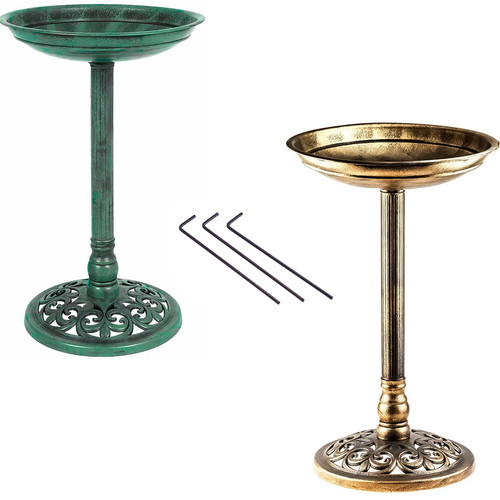 Bird bath pedestal water bowl - bird,