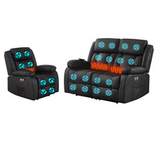 Electric Recliner 1/2 Sofa PU