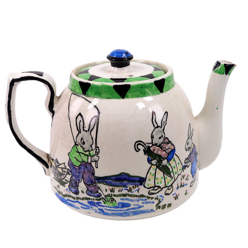 Scottish art pottery teapot - art,