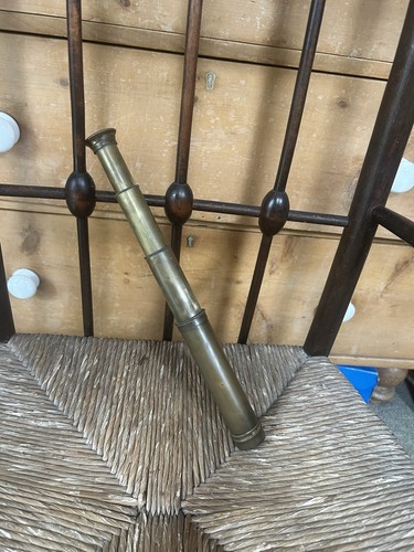 Brass folding telescope - brass,