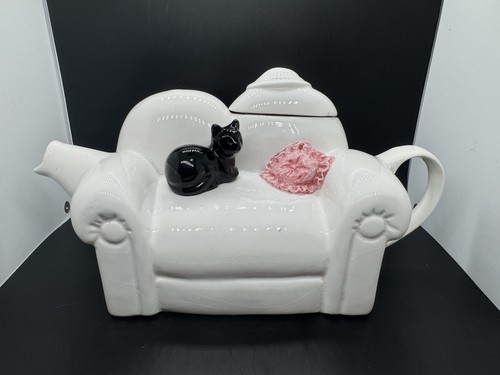 White novelty teapot - white,