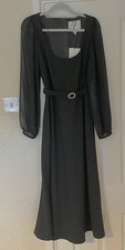 LK BENNETT BLACK PERDY DRESS - SIZE 10 - BNWT