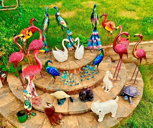Large handmade flamingo swan - large,