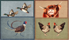 Quality Hard Wearing Nylon Printed Design Door Mat non slip CountrySide