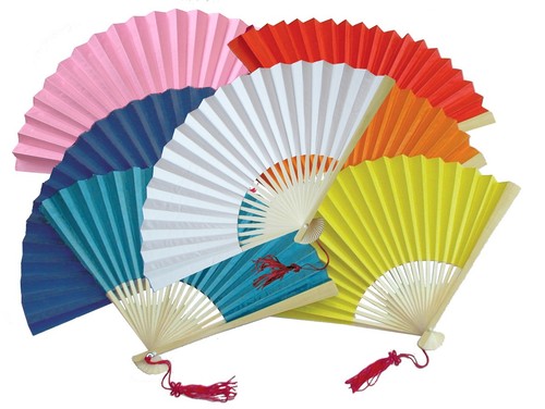 Paper hand fans bulk - paper,
