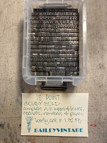 Point goudy bold caps - 18,