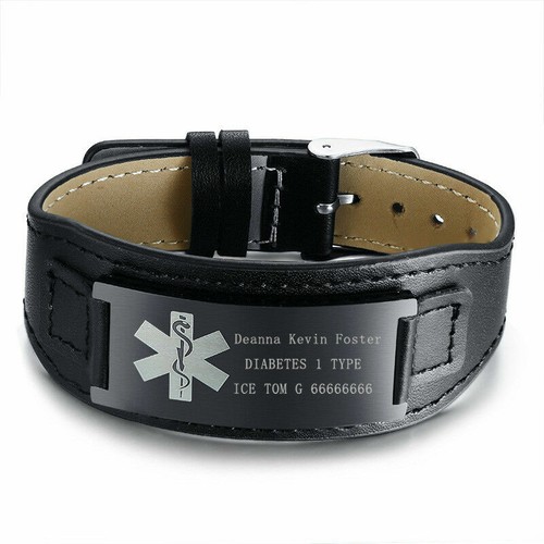 Black genuine leather - black,