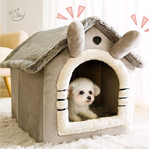 Pet cat bed large grey - cat,