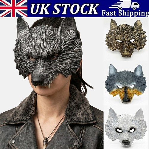 Realistic wolf head mask - 3d,