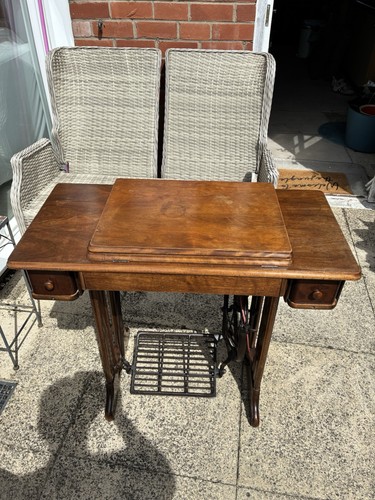 Antique singer treadle sewing - antique,