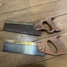 2 Brass backed  tenon saw 10"