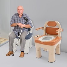 Toilet Chair for Elderly Bedside Commode Chairs for Seniors Disabilities Elderly