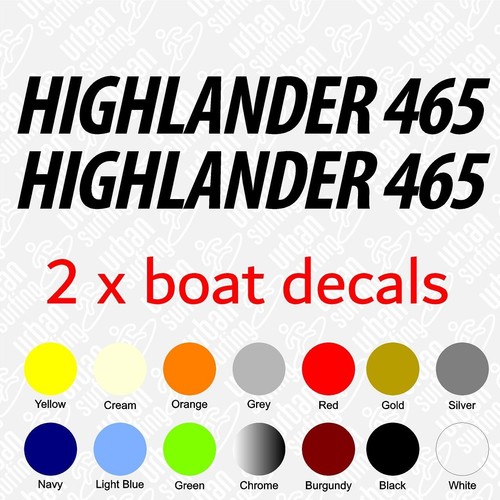 Highlander 465 boat - highlander, stickers